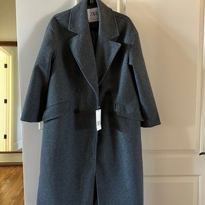 NWT ZARA oversized wool coat